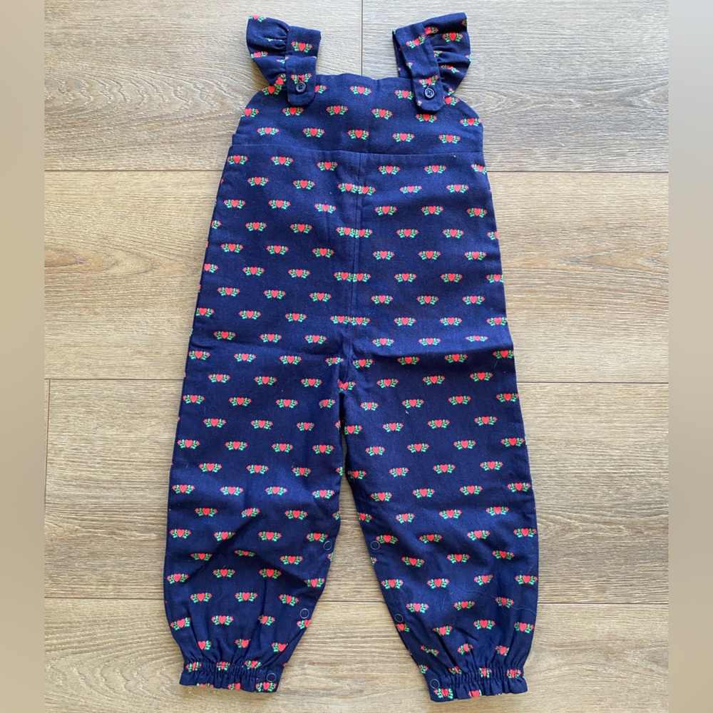 NWT Violets The Beaufort Bonnet Company Navy A Kind Heart Overalls NWT 18 - 24 M